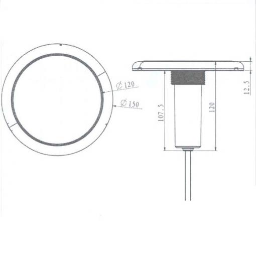 прожектор светодиодный aquaviva led227c 252led (18 вт) rgb, тип крепления резьба