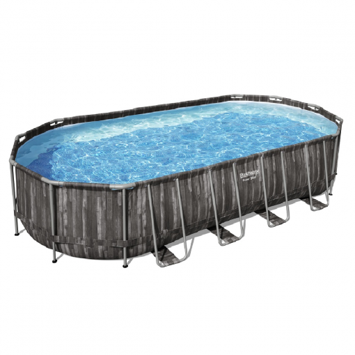каркасный бассейн bestway wood style 5611t (732х366х122) с картриджным фильтром