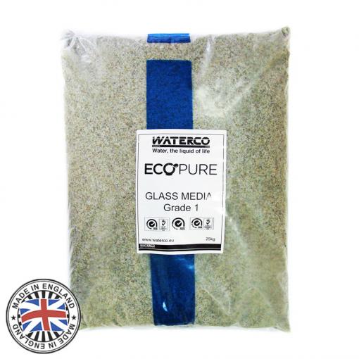 песок стеклянный waterco ecopure 0,5-1,0 (20 кг)
