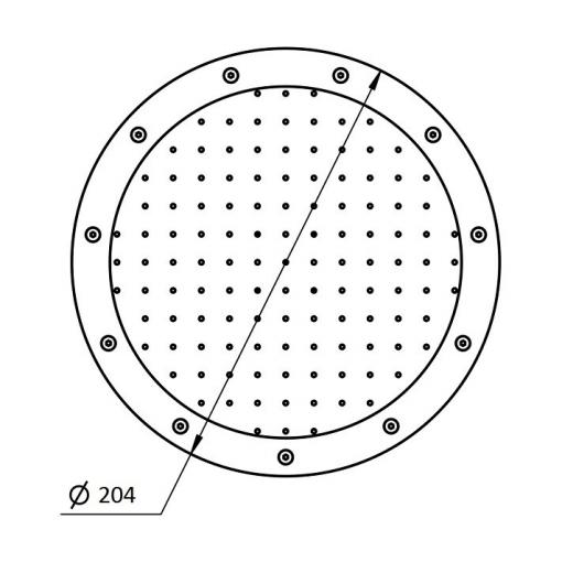 плато aquaviva аэромассажное круглое (r200) 2" с кольцом